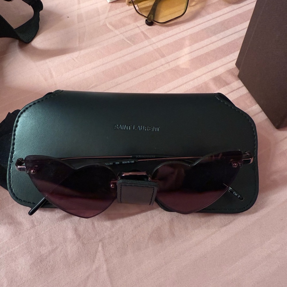 Saint Laurent Pink Round Sunglasses - Picture 2 of 2